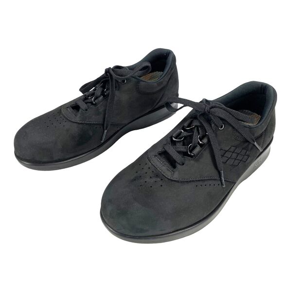 SAS Freetime Walking Sneaker Womens Size 9M Black Leather Upper Lace Up Comfort - Picture 10 of 16